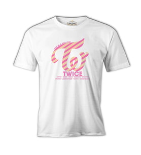 Twice - Logo Beyaz Erkek Tshirt