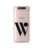 Samsung A80 Harf Tasarımlı Telefon Kılıfı W-Harfi 