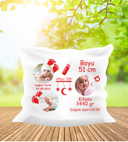 Kişiye Özel 40 Cm Kare Yastık