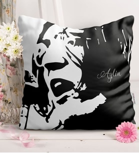 BK Gift Kişiye Özel John Lennon  Kırlent Yastık  2