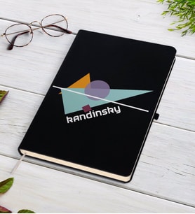 Kandinsky Tasarımlı Siyah Defter