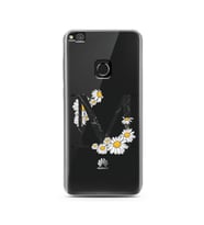 Papatya Harf Tasarım Süper Şeffaf Silikon Telefon Kılıfı Huawei P9 Lite (2017)  