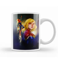 Avengers Captain Marvel Kupa Bardak Porselen