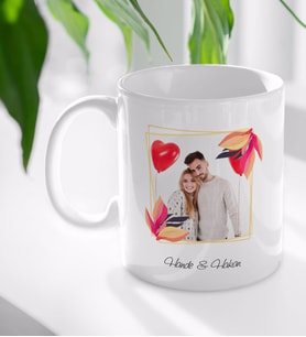 BK Gift Kişiye Özel İsimli Fotoğraflı Beyaz Kupa Bardak-28