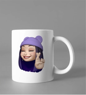 Emoji Kız Stiker Kupası