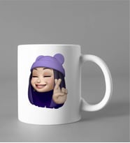 Emoji Kız Stiker Kupası