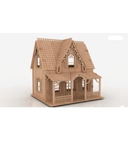 Yetişkinler ve Çocuklar için Eğlenceli Eğitici 64 Parça 3D Ahşap Ev Puzzle.