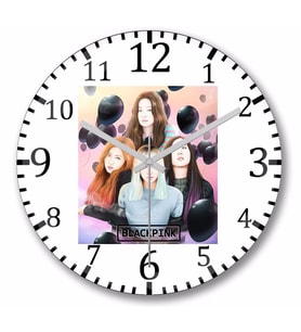 Blackpink     Duvar  Saati Bombeli Gercek Cam