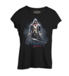 Assassin's Creed - Arno Siyah Kadın Tshirt