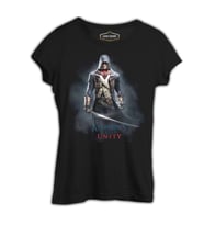 Assassin's Creed - Arno Siyah Kadın Tshirt