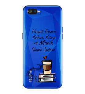 Hayat Bazen Tasarımlı Süper Şeffaf Silikon Telefon Kılıfı Oppo Realmi C2