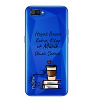 Hayat Bazen Tasarımlı Süper Şeffaf Silikon Telefon Kılıfı Oppo Realmi C2