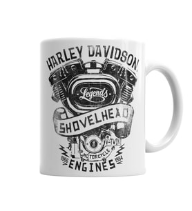 Harley Davidson Kupa  Bardak Porselen