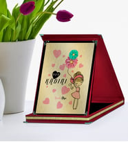 BK Gift Kişiye Özel Yılın Kadını Kırmızı Plaket  2
