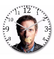 House MD Everybody Lies Duvar Saati Bombeli Gercek Cam