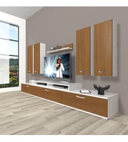 Decoraktiv Ekoflex 8d Slm Tv Ünitesi Tv Sehpası (Beyaz - Ceviz)