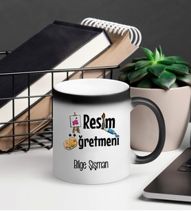 Resim Öğretmeni Sihirli Kupa Bardak