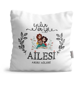 BK Gift Kişiye Özel Yılın En İyi Ailesi  Yastık  1