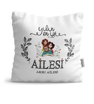BK Gift Kişiye Özel Yılın En İyi Ailesi  Yastık  1