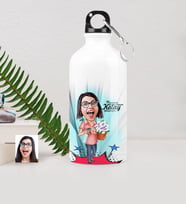 BK Gift Kişiye Özel Ev Hanımı Karikatürlü Metal Suluk 500 Ml 2