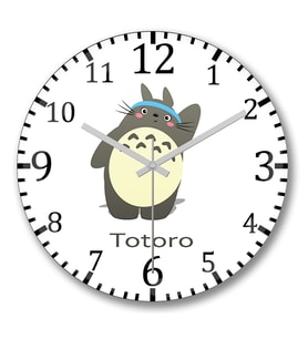 Totoro8 Duvar Saati Bombeli Gercek Cam