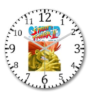 Street Fighter  Blanka Duvar Saati Bombeli Gercek Cam