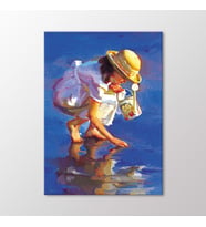 Arty Tablo Sahildeki Kız Tablo (Karışık)