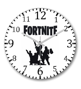 Fortnite Duvar Saati Bombeli Gercek Cam