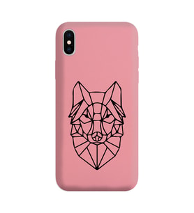 Iphone Xs Çizgi Tasarımlı Pudra Lansman Telefon Kılıfı
