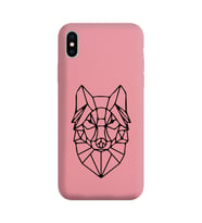 Iphone Xs Çizgi Tasarımlı Pudra Lansman Telefon Kılıfı