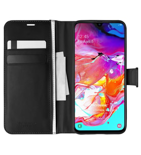 Microsonic Samsung Galaxy A70 Kılıf Delux Leather Wallet Siyah