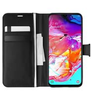 Microsonic Samsung Galaxy A70 Kılıf Delux Leather Wallet Siyah