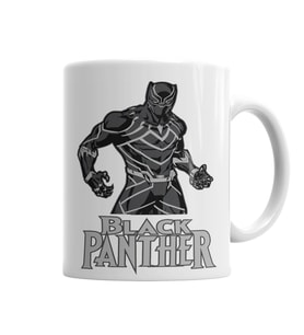 Pantera Negra Panther Kupa Bardak Porselen