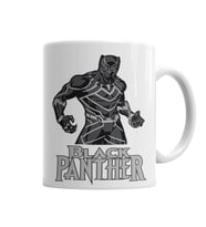 Pantera Negra Panther Kupa Bardak Porselen