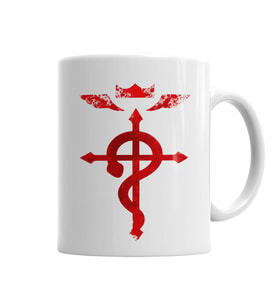 Cross of Flamel  Fullmetal Alchemist Kupa Bardak Porselen