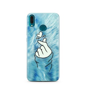 Parmak Tasarım Süper Şeffaf Silikon Telefon Kılıfı Huawei Y9 2019