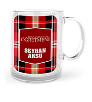 BK Gift Kişiye Özel Dünyanın En İyi Öğretmeni Cam Kupa Bardak  9
