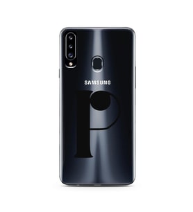 Samsung A20s Harf Tasarımlı Telefon Kılıfı P-Harfi 