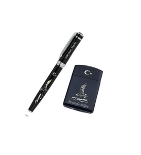 İsme Kişiye Özel Ayyıldız Atatürk İmza Temalı Kalem Çakmak Seti (Model 1)