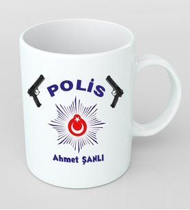 Kişiye Özel Polis Kupa Bardak