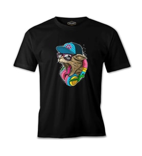 Catphone Müzik  Siyah Erkek Tshirt