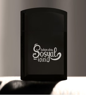 BK Gift Kişiye Özel Sosyal İçici Siyah Metal Çakmak  2