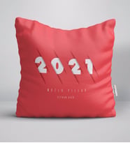 BK Gift Kişiye Özel 2024 Mutlu Yıllar Beyaz Yastık-1