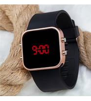 SaaTTino Dijital Rose Kasa Led Kol Saati Silikon Bileklik Saat ST-303798