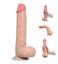 Love Toy Hareketli Dış Yüzey Özel Seri Ultra Yumuşak 23  Cm Realistik Penis