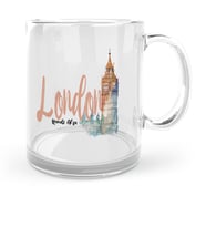 BK Gift Kişiye Özel London Tasarımlı Cam Kupa Bardak  2