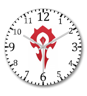 For The Horde Duvar Saati Bombeli Gercek Cam