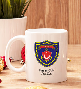 Deniz Kuvvetlerine Hediye Beyaz Kupa Bardak
