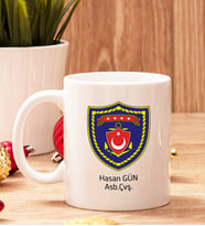 Deniz Kuvvetlerine Hediye Beyaz Kupa Bardak