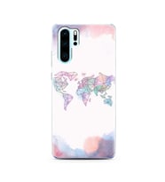 Gökkuşahı Harita Tasarım Süper Şeffaf Silikon Telefon Kılıfı Huawei P30 Pro